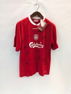 Vintage Men's REEBOK Liverpool SIGNED 2002/04 Home Shirt Size L NEW - L40 for sale on Ebay