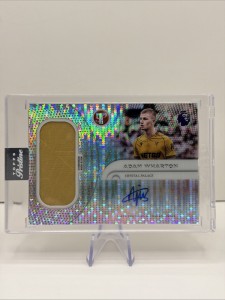Adam Wharton Match Worn Patch Auto 2026 Topps Pristine Crystal Palace Football for sale on Ebay