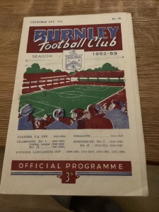 Burnley v Liverpool 1952/53 for sale on Ebay