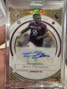 Loum Tchaouna Auto /50, Burnley FC, Topps Pristine Premier League 26 for sale on Ebay