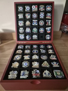 Glasgow Rangers Danbury Mint 22crt Gold Plated Pin Collection&Presentation Case for sale on Ebay