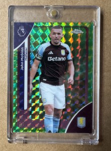 John McGinn Topps Chrome Premier League 2024/25 Green Mojo 2/2 - Aston Villa for sale on Ebay
