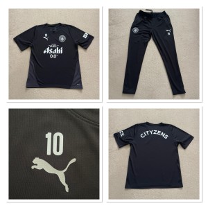 Manchester city puma player issue WORN pro Elite Full training Set M CHERKI 10 for sale on Ebay