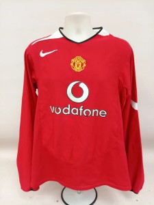 Manchester United Nike 2004 2006 Home Shirt Long Sleeve Red Size Large for sale on Ebay