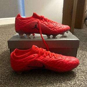 Nike Jordan Tiempo Legend Football boots size 8 uk orange Reepppsss for sale on Ebay