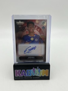 Estevao Auto /5 RC Topps UCC Summer Signings 2025/26 Chelsea for sale on Ebay
