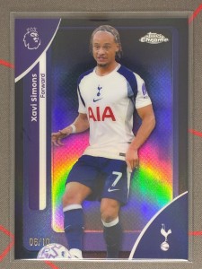2025-26 Topps Chrome Premier League Xavi Simons Black /10 Tottenham for sale on Ebay